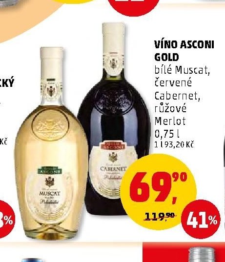 Víno Asconi Gold