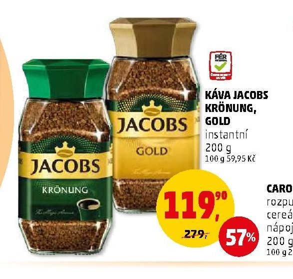 KÁVA JACOBS KRÖNUNG, GOLD instantní