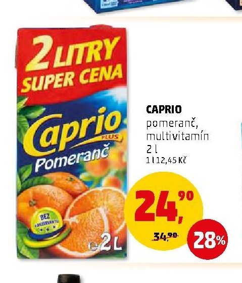 CAPRIO pomeranč, multivitamin