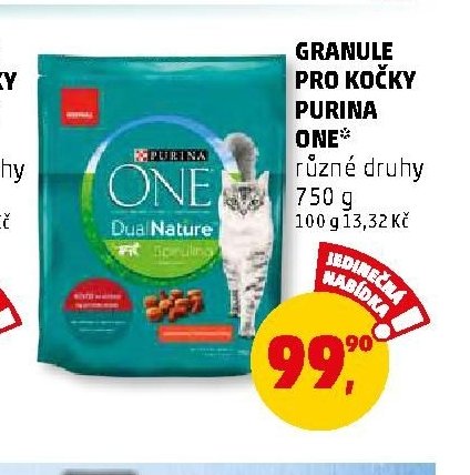 GRANULE PRO KOČKY PURINA ONE různé druhy 750 g