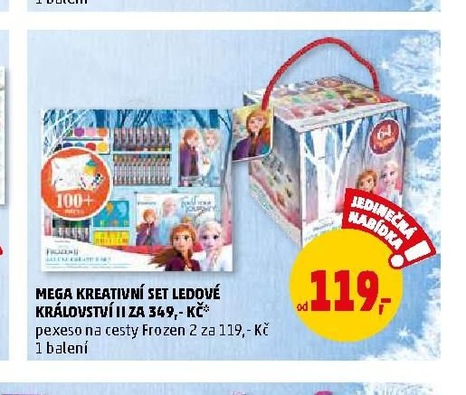 MEGA KREATIVNÍ SET LEDOVÉ KRÁLOVSTVÍ II ZA 349,- KČ pexeso na cesty Frozen 2