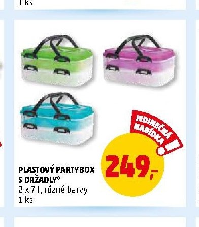 PLASTOVÝ PARTYBOX S DRŽADLY