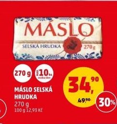 Máslo selská hrudka