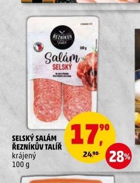 SELSKÝ SALÁM ŘEZNÍKŮV TALÍŘ