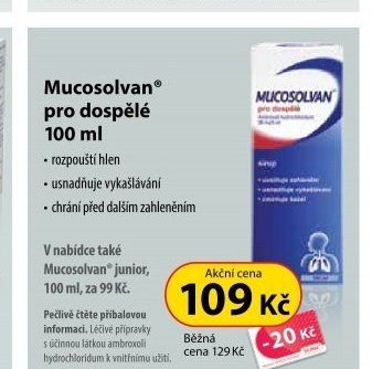 Mucosolvan pro dospělé 100 ml