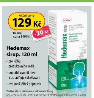 Hedemax sirup, 120 ml