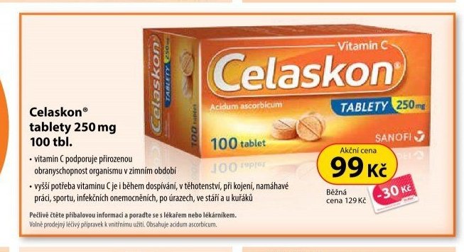 Celaskon tablety 250 mg 100 tbl.