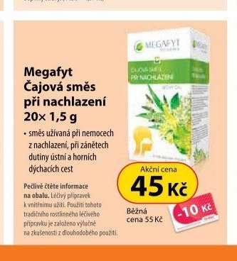 Megafyt Čajová směs při nachlazení 20x 1,5 g