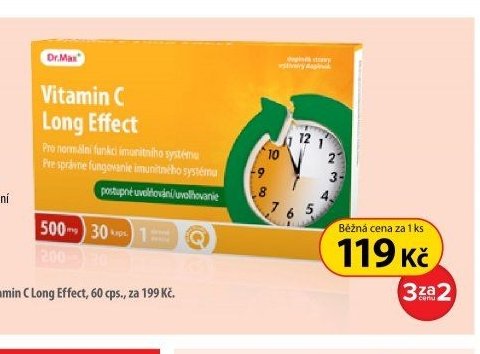 Dr.Max Vitamin C Long Effect 500 mg, 30 cps.