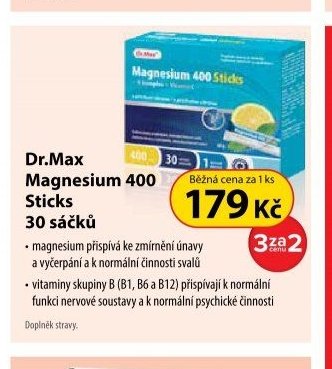 Dr.Max Magnesium 400 Sticks 30 sáčků