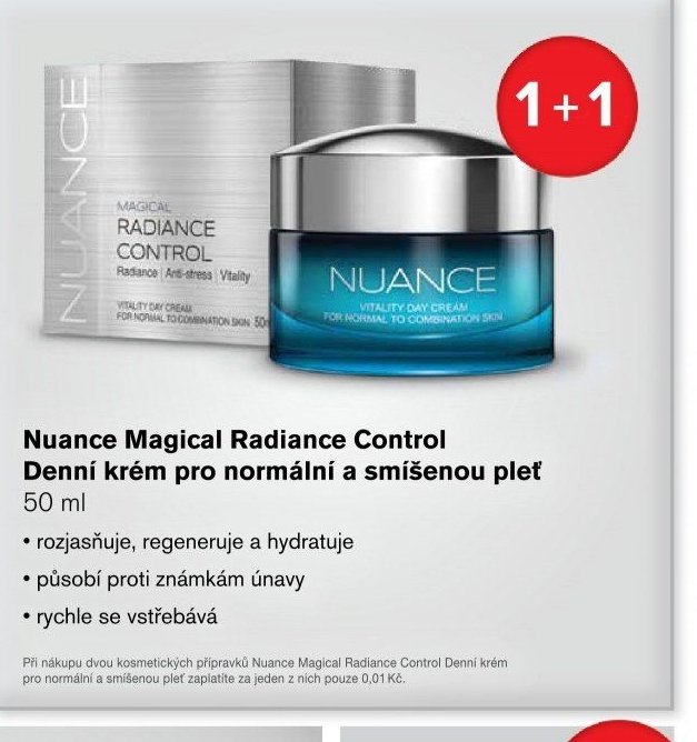 Nuance Magical Radiance Control Denní krém pro normální a smíšenou pleť 50 ml
