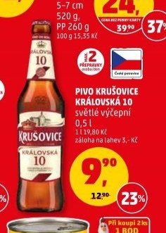 Pivo Krušovice Královská 10