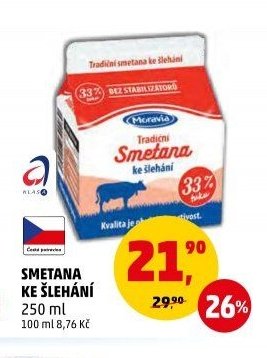 SMETANA KE ŠLEHÁNÍ 250 ml