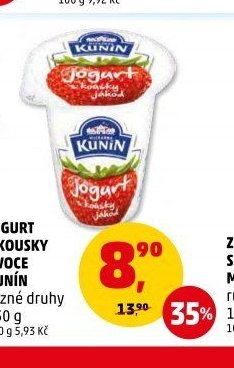 JOGURT S KOUSKY OVOCE KUNÍN různé druhy 150 g