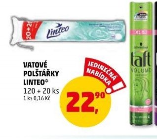 Vatové polštářky Linteo