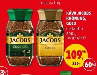 KÁVA JACOBS KRÖNUNG, GOLD instantní 200 g