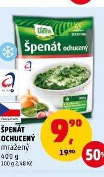 Špenát ochucený