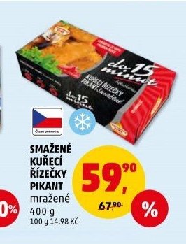 Smažené kuřecí řízečky pikant