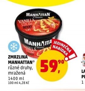 ZMRZLINA MANHATTAN různé druhy, mražená