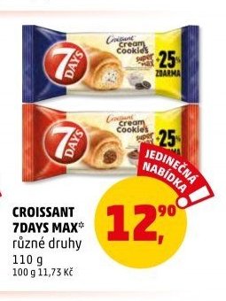 CROISSANT 7DAYS MAX různé druhy