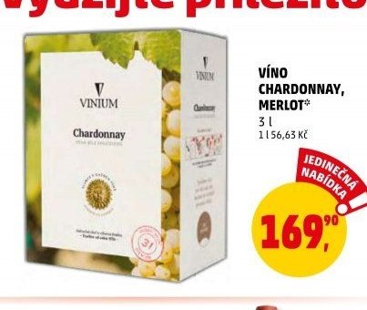 VÍNO CHARDONNAY, MERLOT