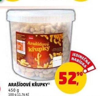 ARAŠÍDOVÉ KŘUPKY