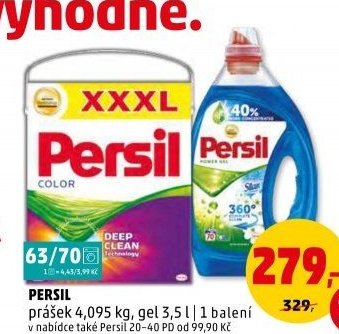 PERSIL prášek 4,095 kg, gel 3,5 l