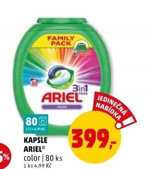 KAPSLE ARIEL color 80 ks