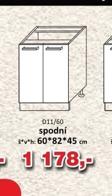 D11/60 spodní skříňka