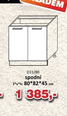 D11/80 spodní skříňka