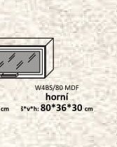 W48S/80 MDF horní