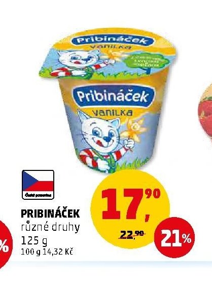PRIBINÁČEK různé druhy