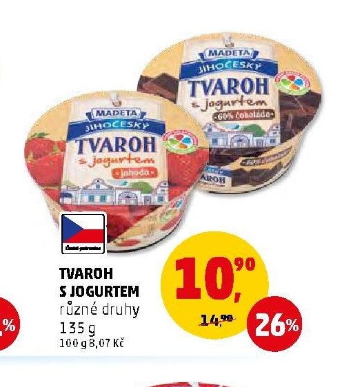 TVAROH S JOGURTEM různé druhy
