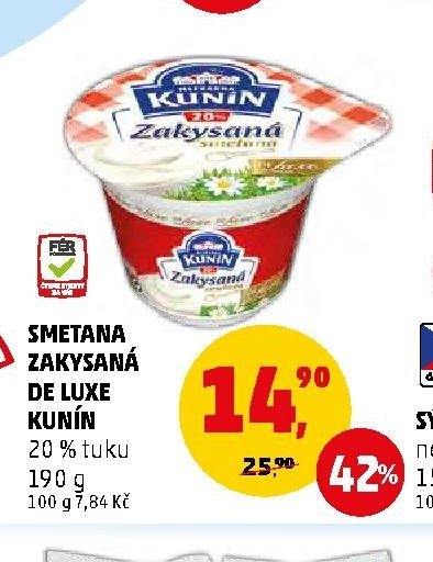 SMETANA ZAKYSANÁ DE LUXE KUNÍN