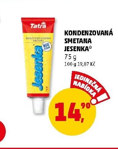 KONDENZOVANÁ SMETANA JESENKA