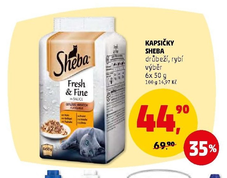 Kapsičky Sheba drůbeží, rybí výběr 6x 50 g