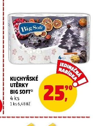 Kuchyňské utěrky Big Soft 4 ks