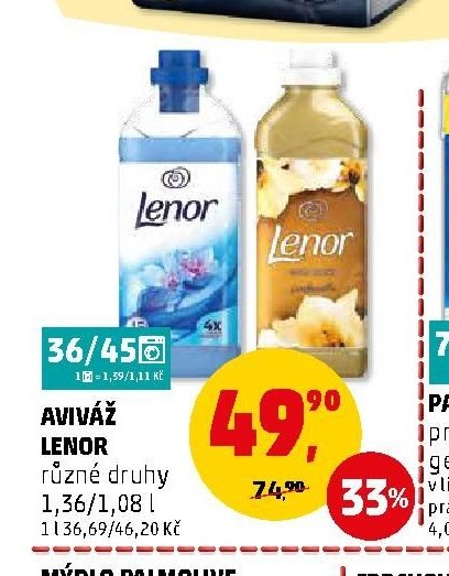 Aviváž Lenor různé druhy