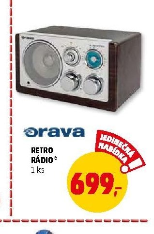 Retro rádio Orava 1 ks