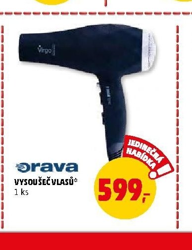 Orava vysoušeč vlasů 1 ks
