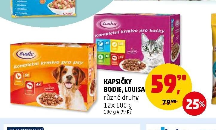 KAPSIČKY BODIE, LOUISA 12x 100 g