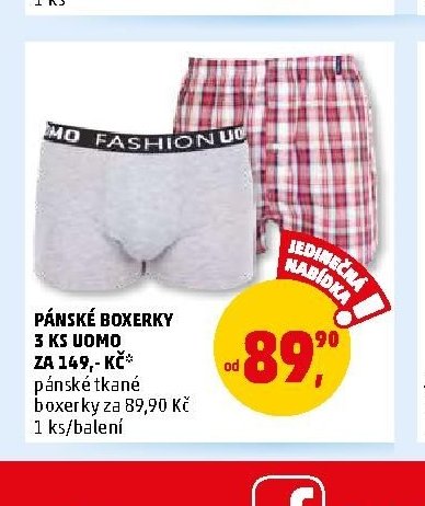 PÁNSKÉ BOXERKY 3 KS UOMO