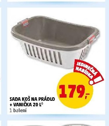 SADA KOŠ NA PRÁDLO + VANIČKA 20 L*