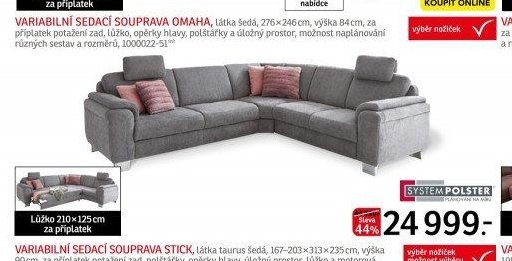 VARIABILNÍ SEDACÍ SOUPRAVA OMAHA