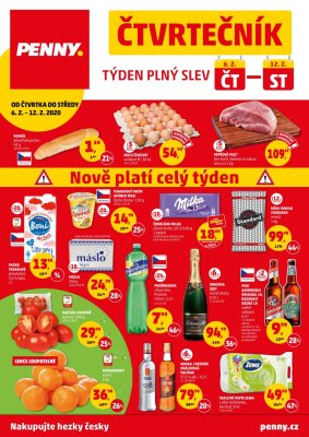 aktuální leták Penny Market 6.2.2020-12.2.2020