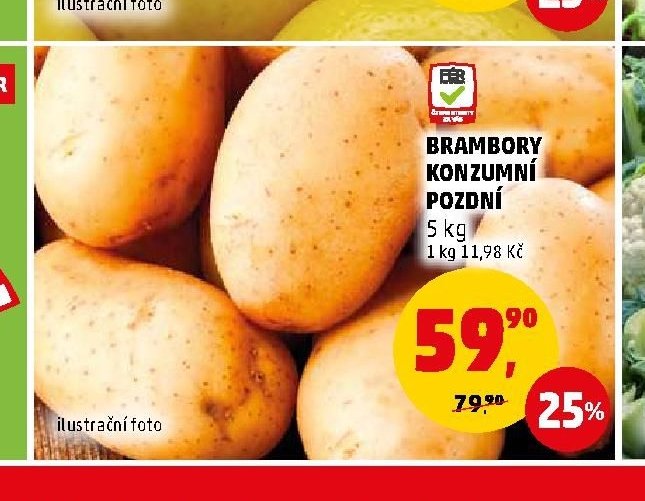 BRAMBORY KONZUMNÍ POZDNÍ
