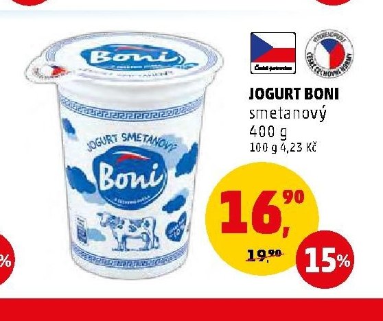 JOGURT BONI smetanový