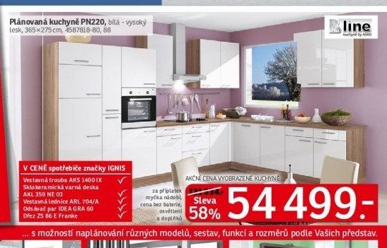 Plánovaná kuchyně PN220