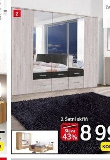 Šatní skříň (Ložnice Sunday)