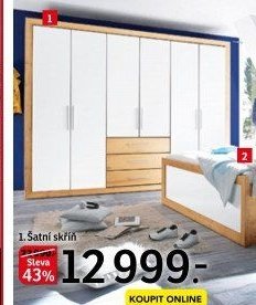 Šatní skříň (Ložnice Fernando)
